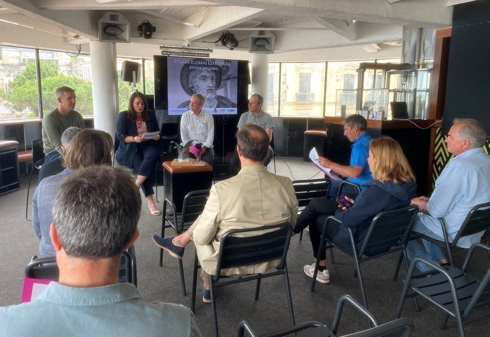 Presentación de la regata en el Náutico donostiarra.