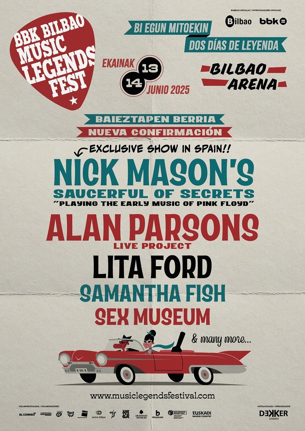 Cartel BBK Bilbao Music Legends Fest
