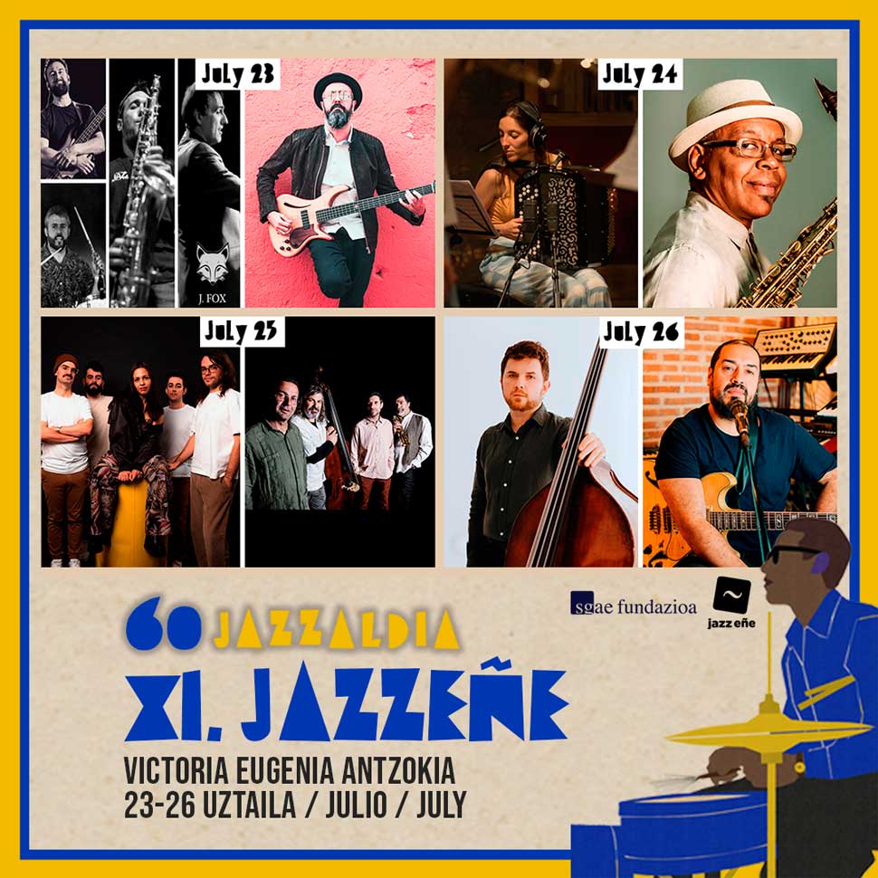 Cartel de Grupos que se presentarán en el XI JazzEñe